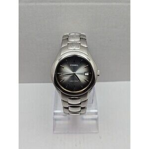Fossil Arkitekt FS2903 Mens Stainless Steel Quartz Watch Gray Dial New Battery